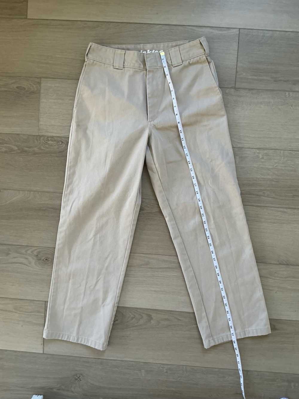 Dickies Khaki Work Pants Utility Carpenter Workwear Relaxed Straight Leg